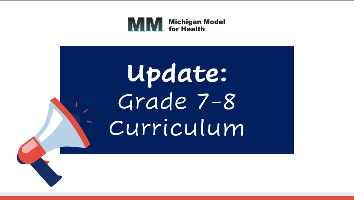 Updates: Grade 7-8 Curriculum